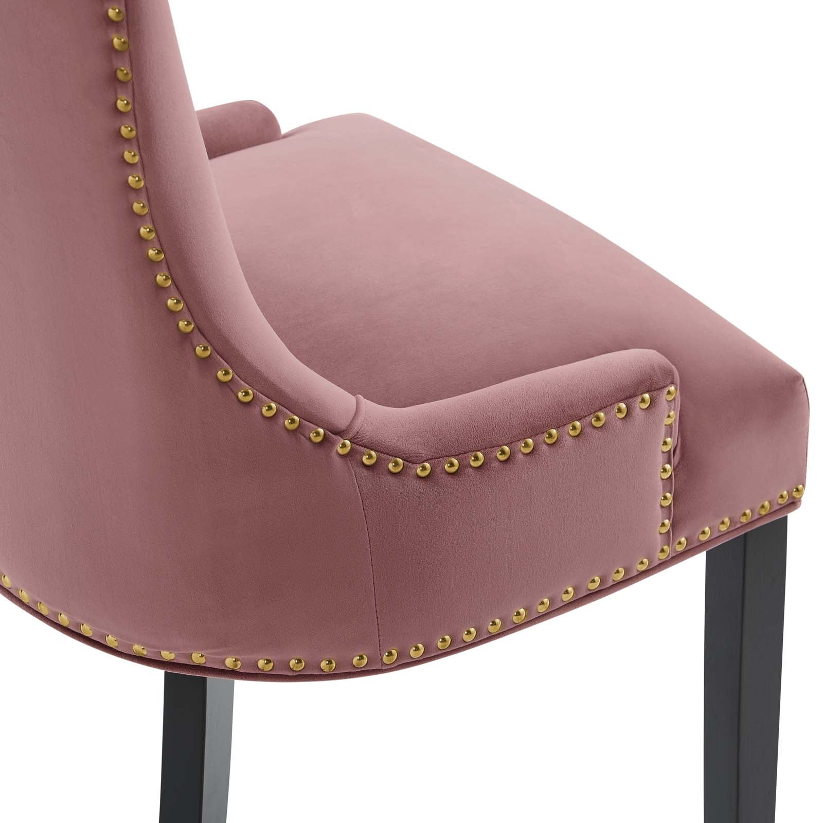 Marquis Performance Velvet Dining Chairs Set of 2 by Modway