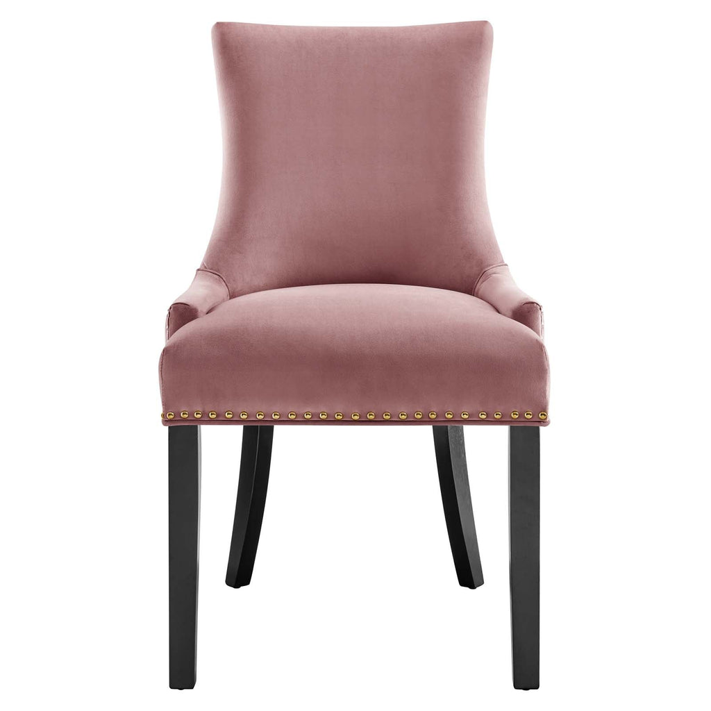 Marquis Performance Velvet Dining Chairs Set of 2 by Modway