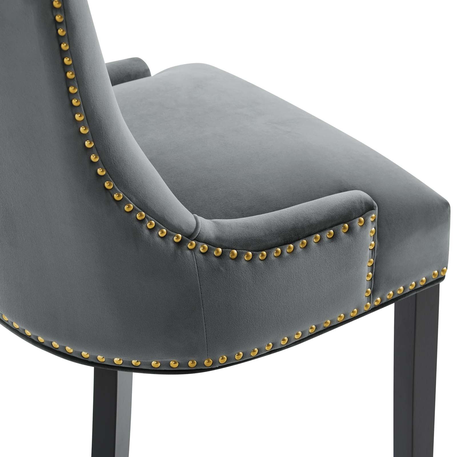 Marquis Performance Velvet Dining Chairs Set of 2 by Modway