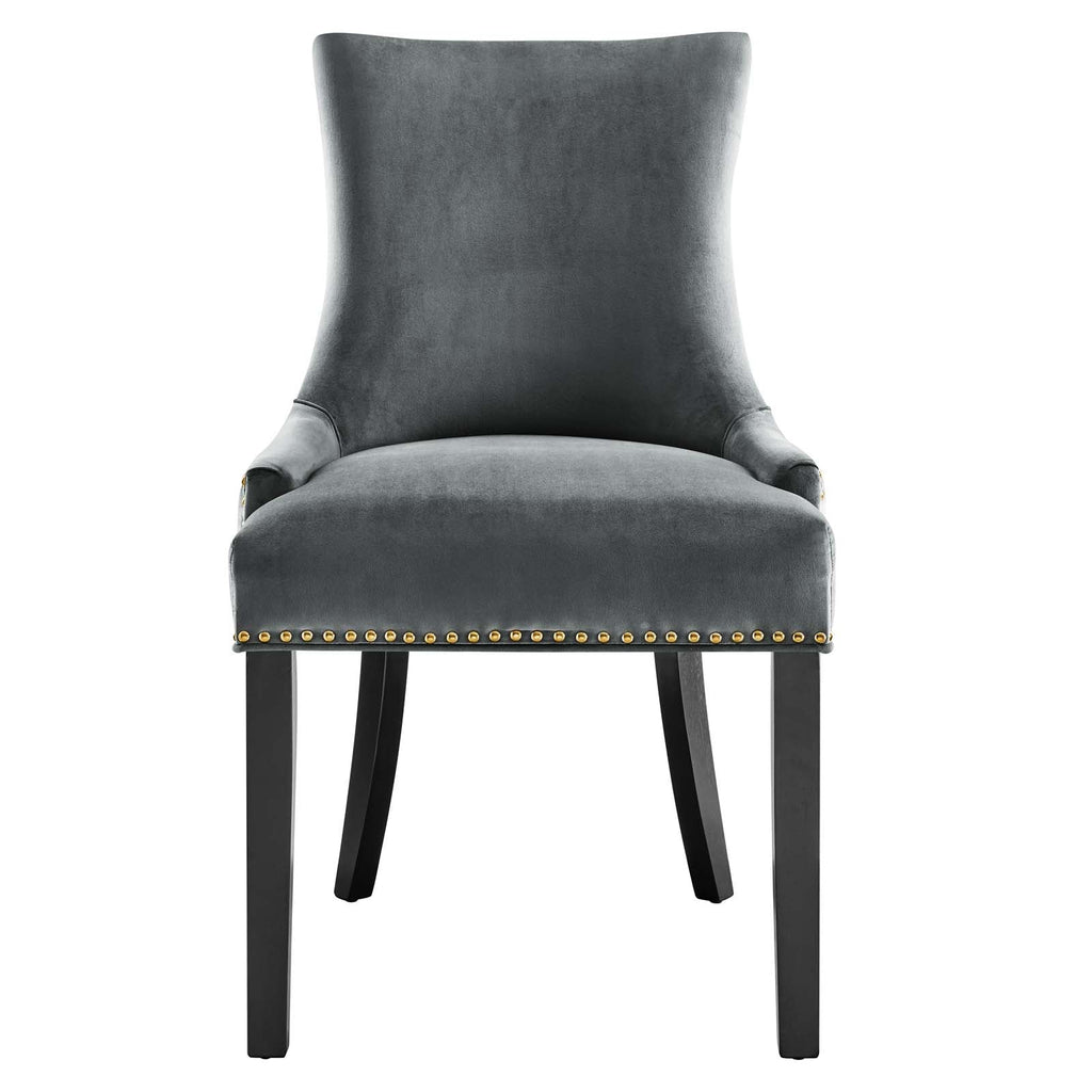 Marquis Performance Velvet Dining Chairs Set of 2 by Modway