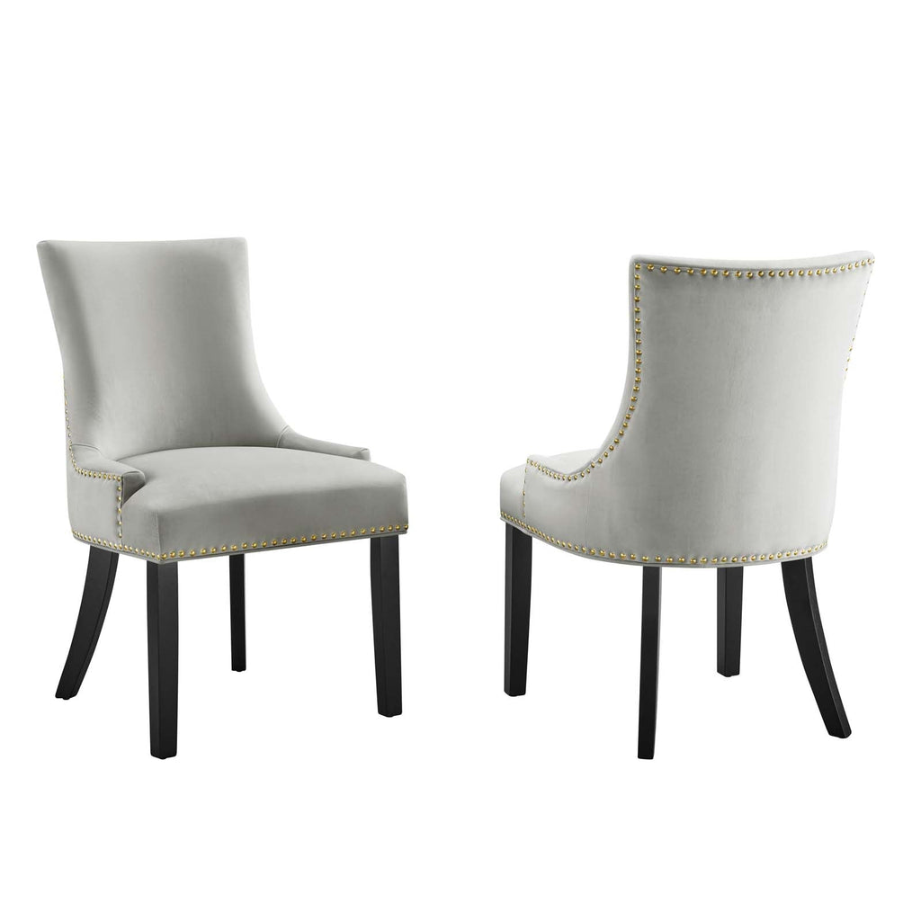Marquis Performance Velvet Dining Chairs Set of 2 by Modway