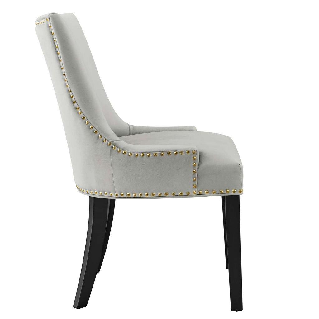 Marquis Performance Velvet Dining Chairs Set of 2 by Modway