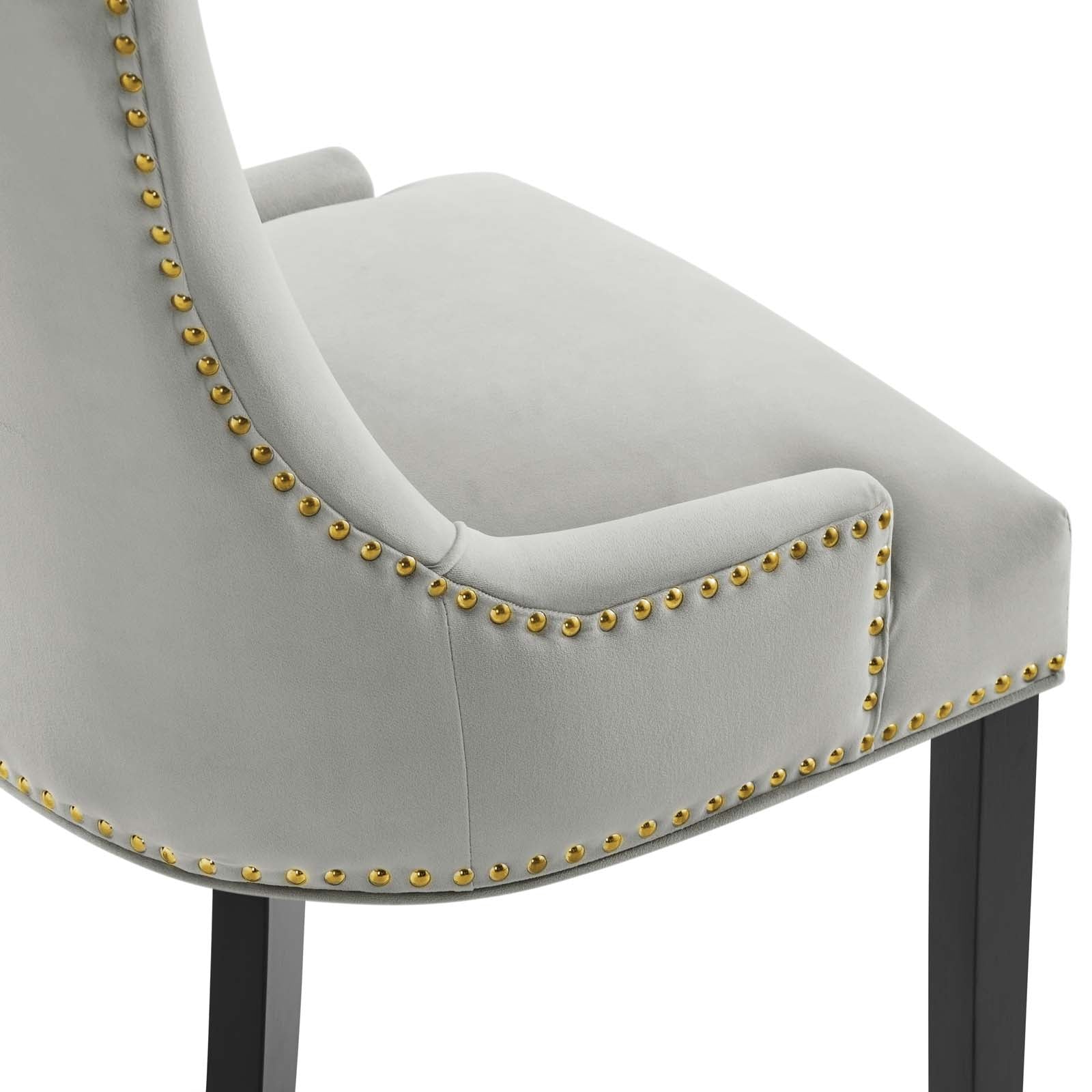 Marquis Performance Velvet Dining Chairs Set of 2 by Modway