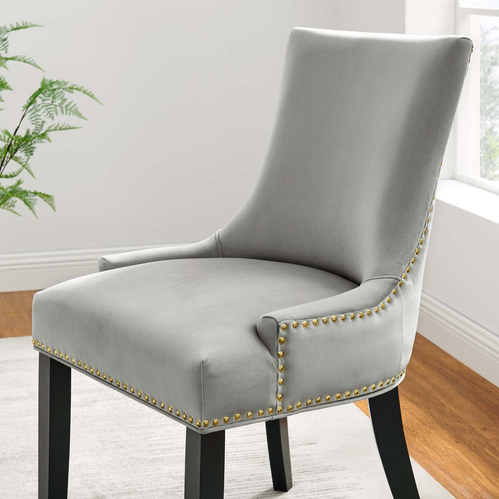 Marquis Performance Velvet Dining Chairs Set of 2 by Modway