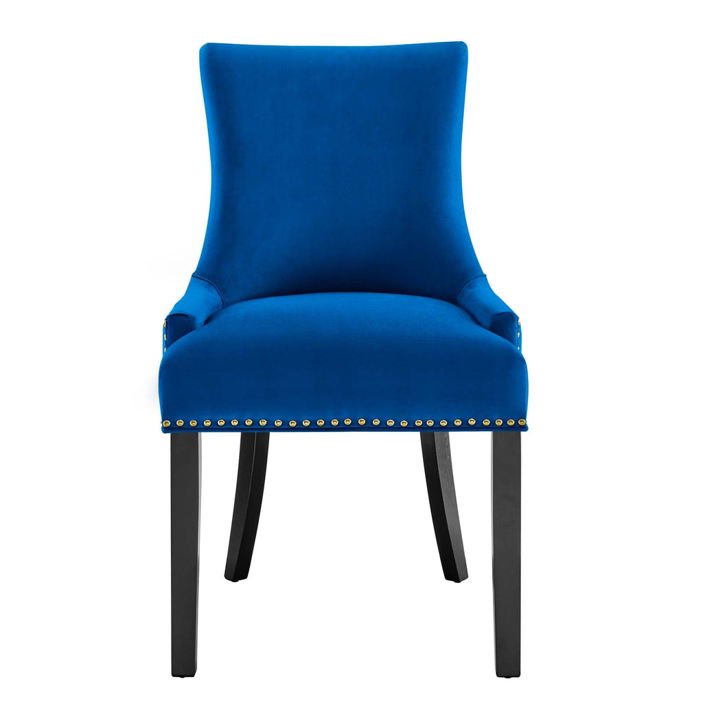 Marquis Performance Velvet Dining Chairs Set of 2 by Modway