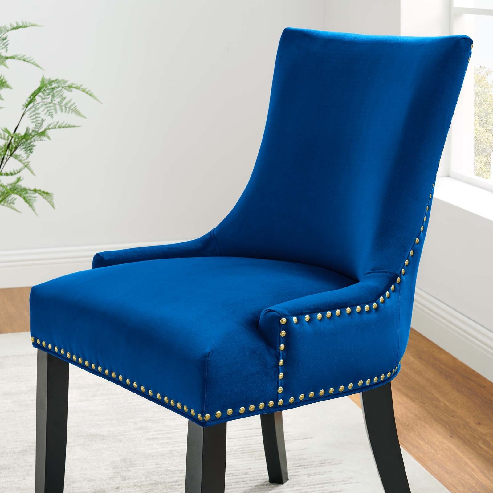 Marquis Performance Velvet Dining Chairs Set of 2 by Modway