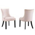 Marquis Performance Velvet Dining Chairs Set of 2 by Modway