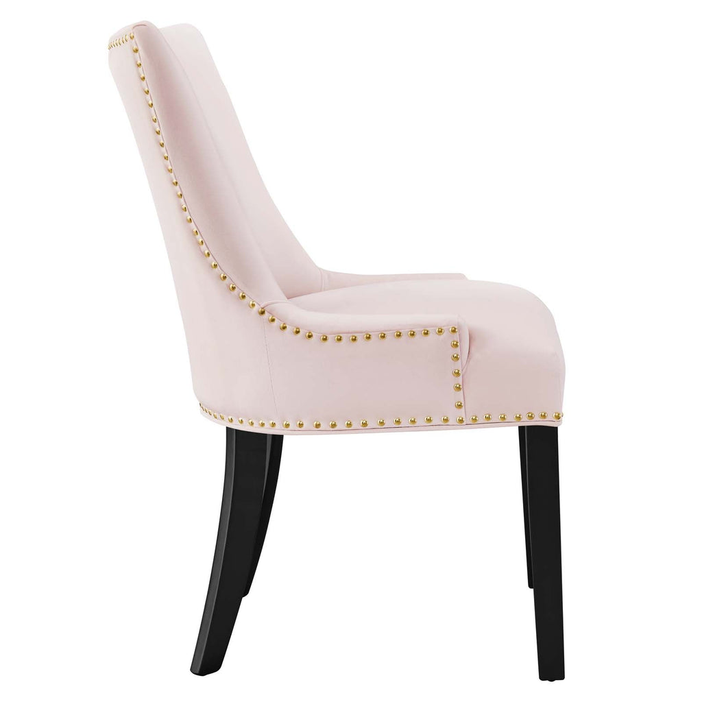Marquis Performance Velvet Dining Chairs Set of 2 by Modway