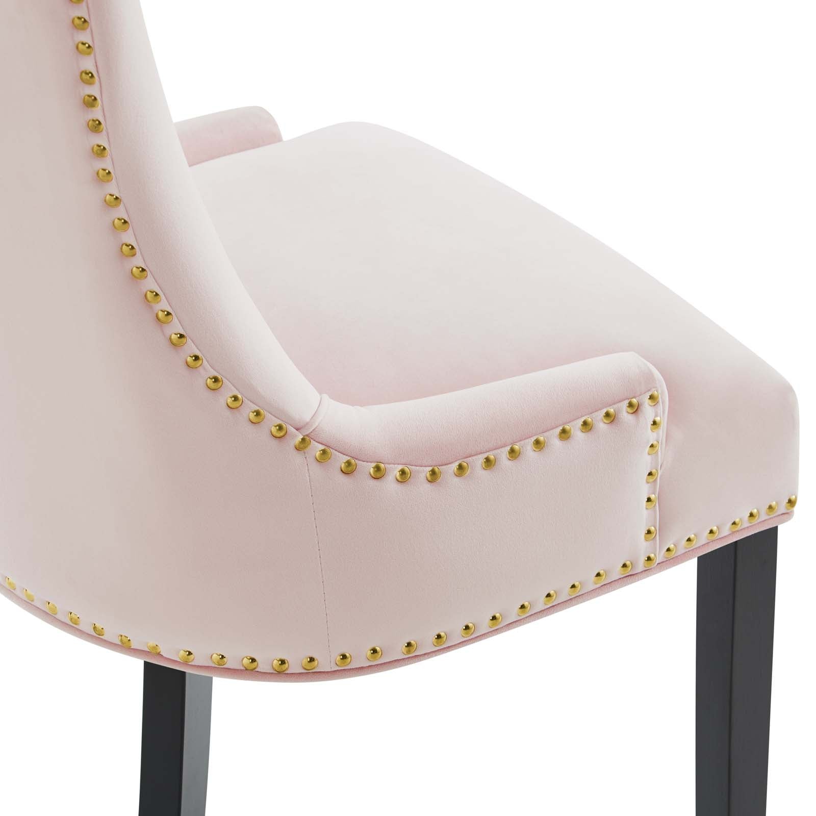 Marquis Performance Velvet Dining Chairs Set of 2 by Modway