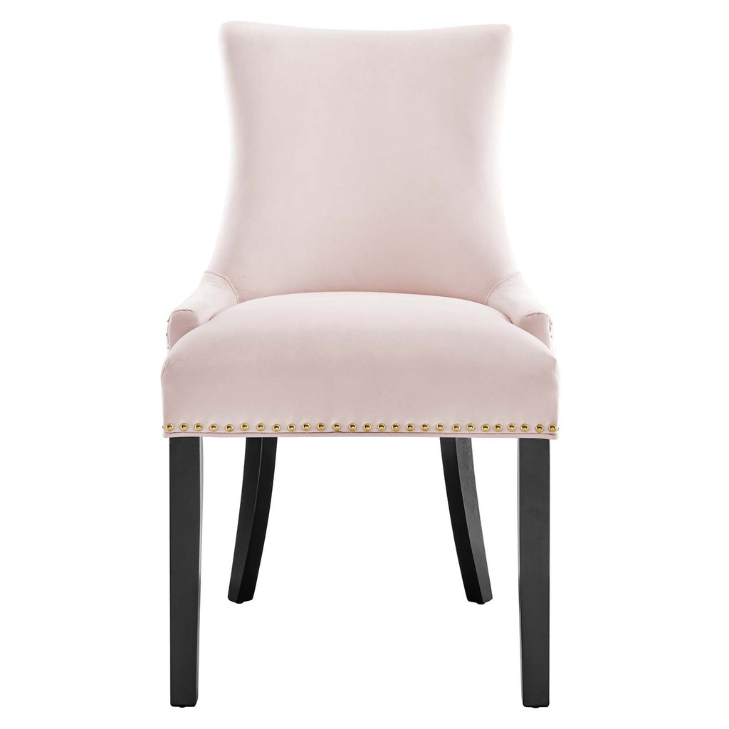 Marquis Performance Velvet Dining Chairs Set of 2 by Modway