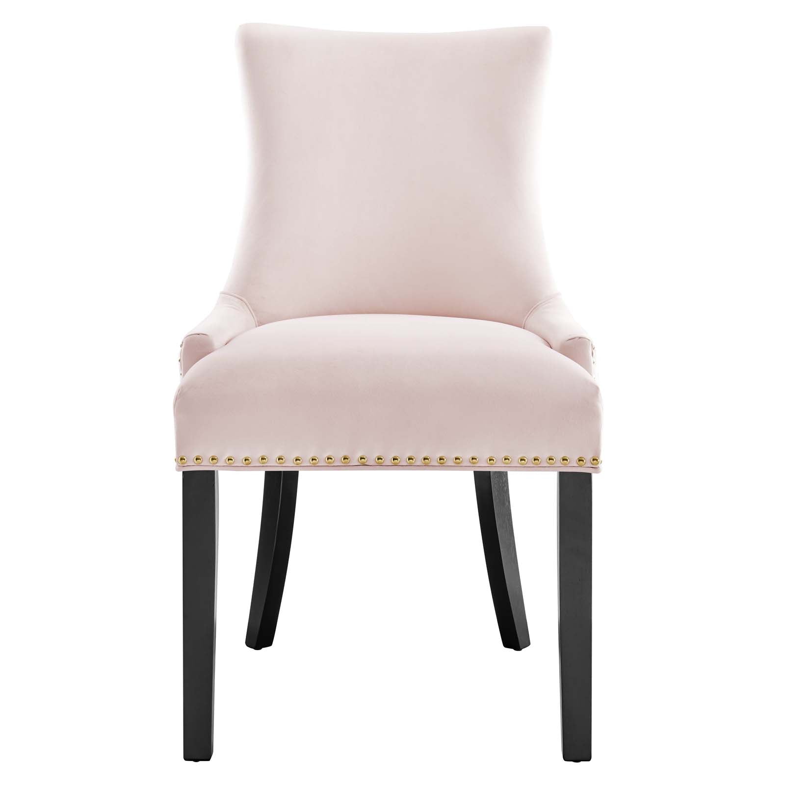 Marquis Performance Velvet Dining Chairs Set of 2 by Modway