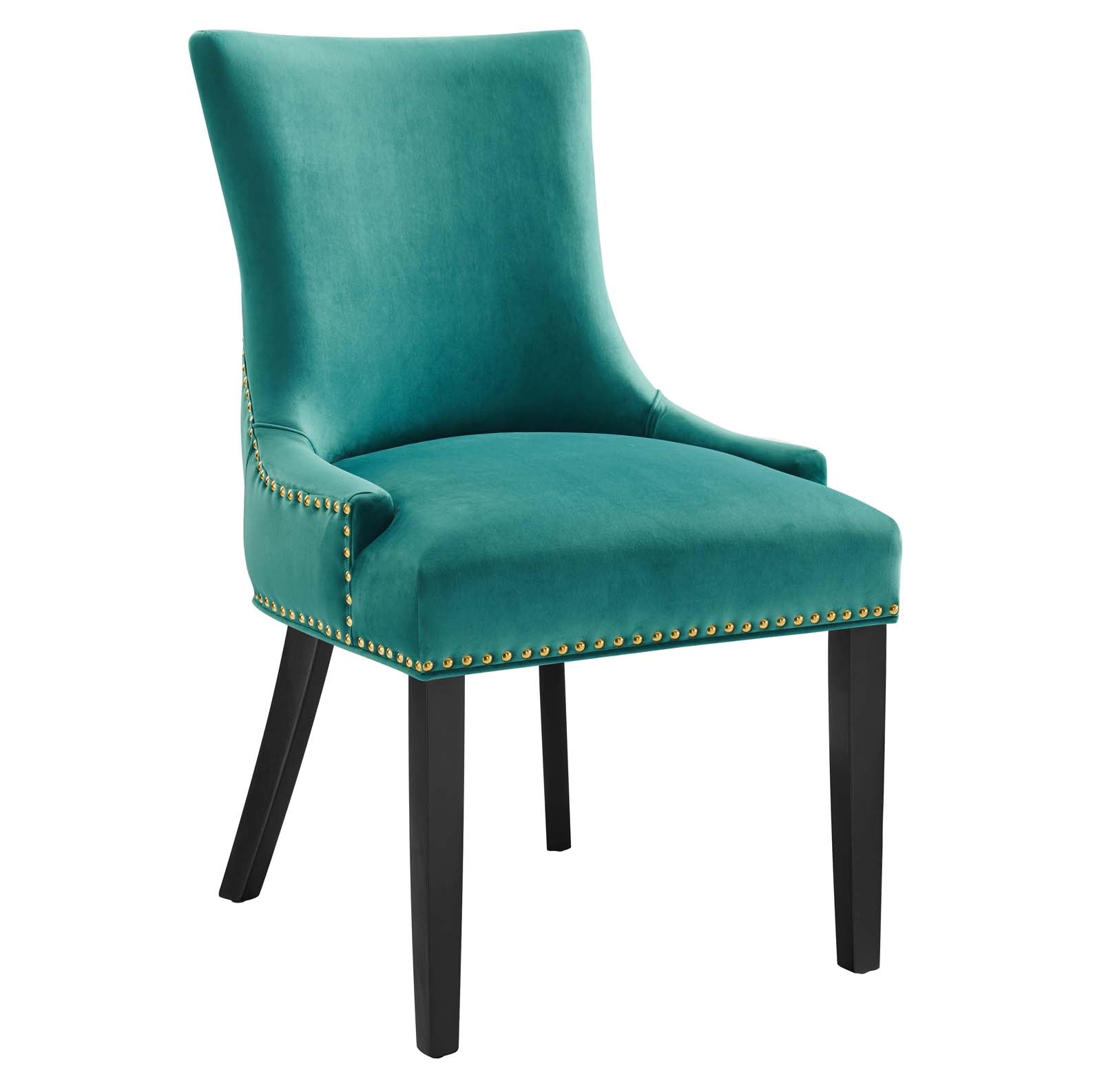 Marquis Performance Velvet Dining Chairs Set of 2 by Modway