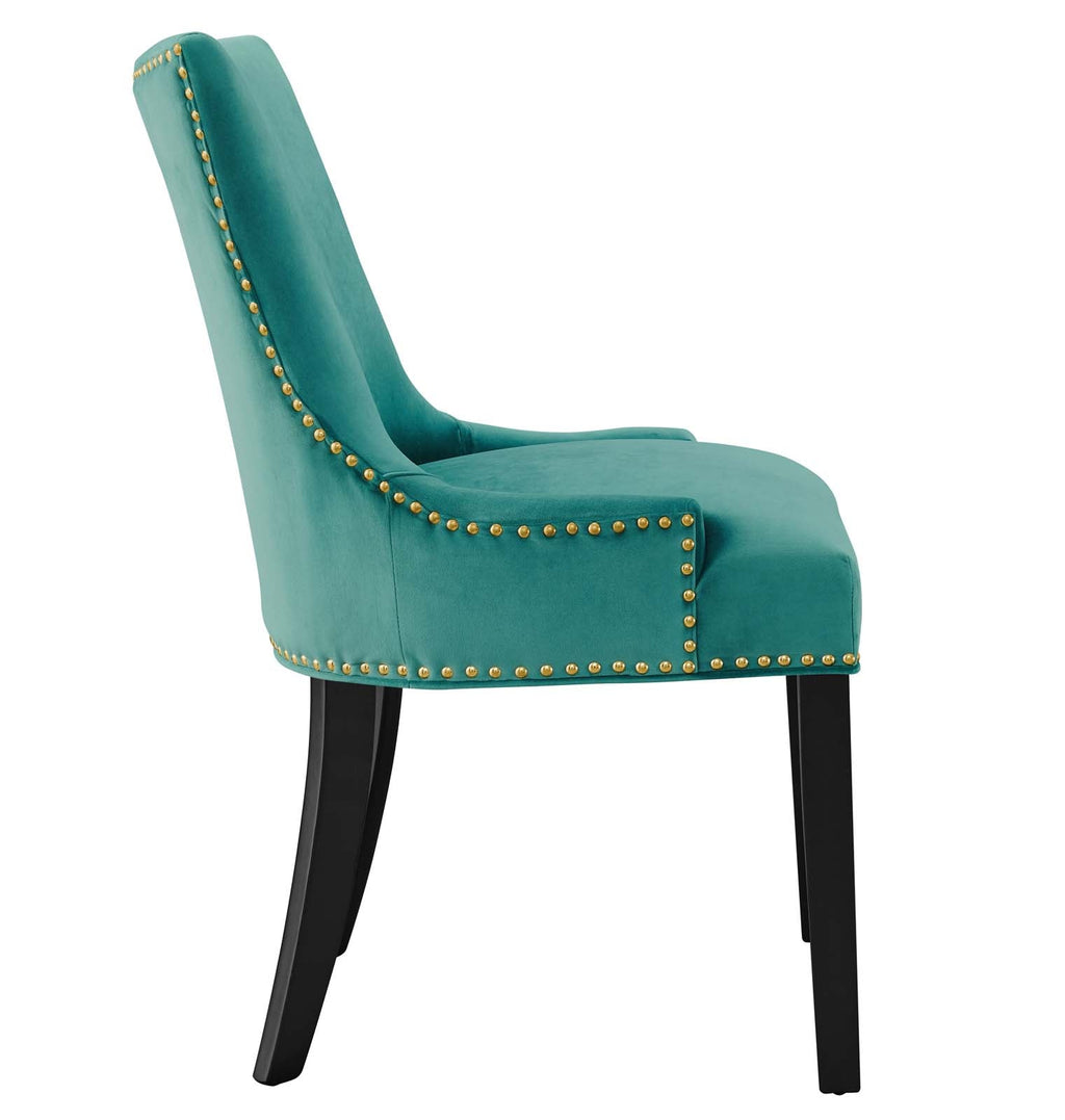 Marquis Performance Velvet Dining Chairs Set of 2 by Modway