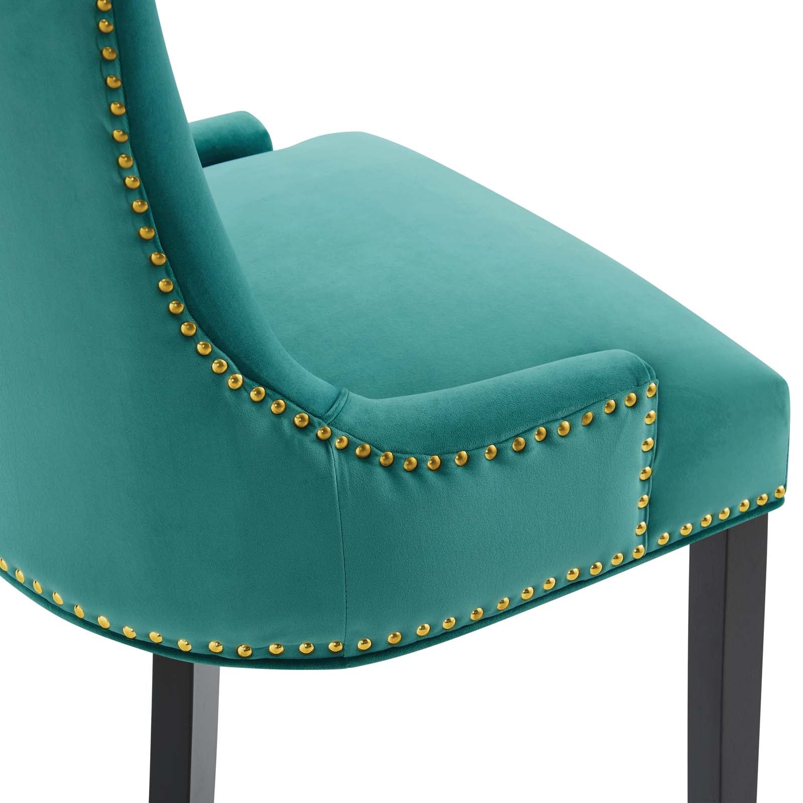 Marquis Performance Velvet Dining Chairs Set of 2 by Modway