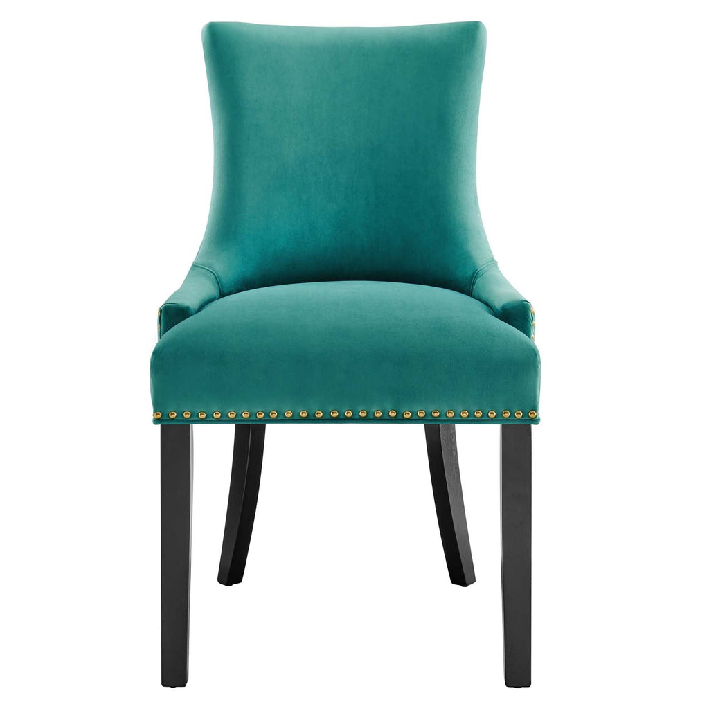 Marquis Performance Velvet Dining Chairs Set of 2 by Modway