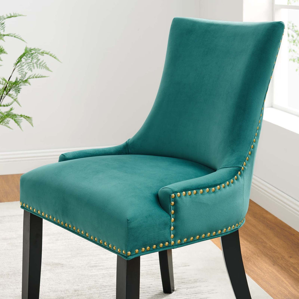 Marquis Performance Velvet Dining Chairs Set of 2 by Modway
