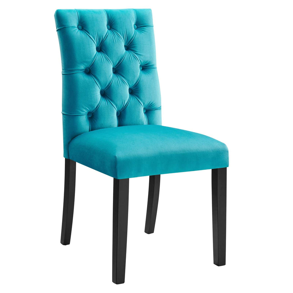 Duchess Performance Velvet Dining Chairs Set of 2 by Modway