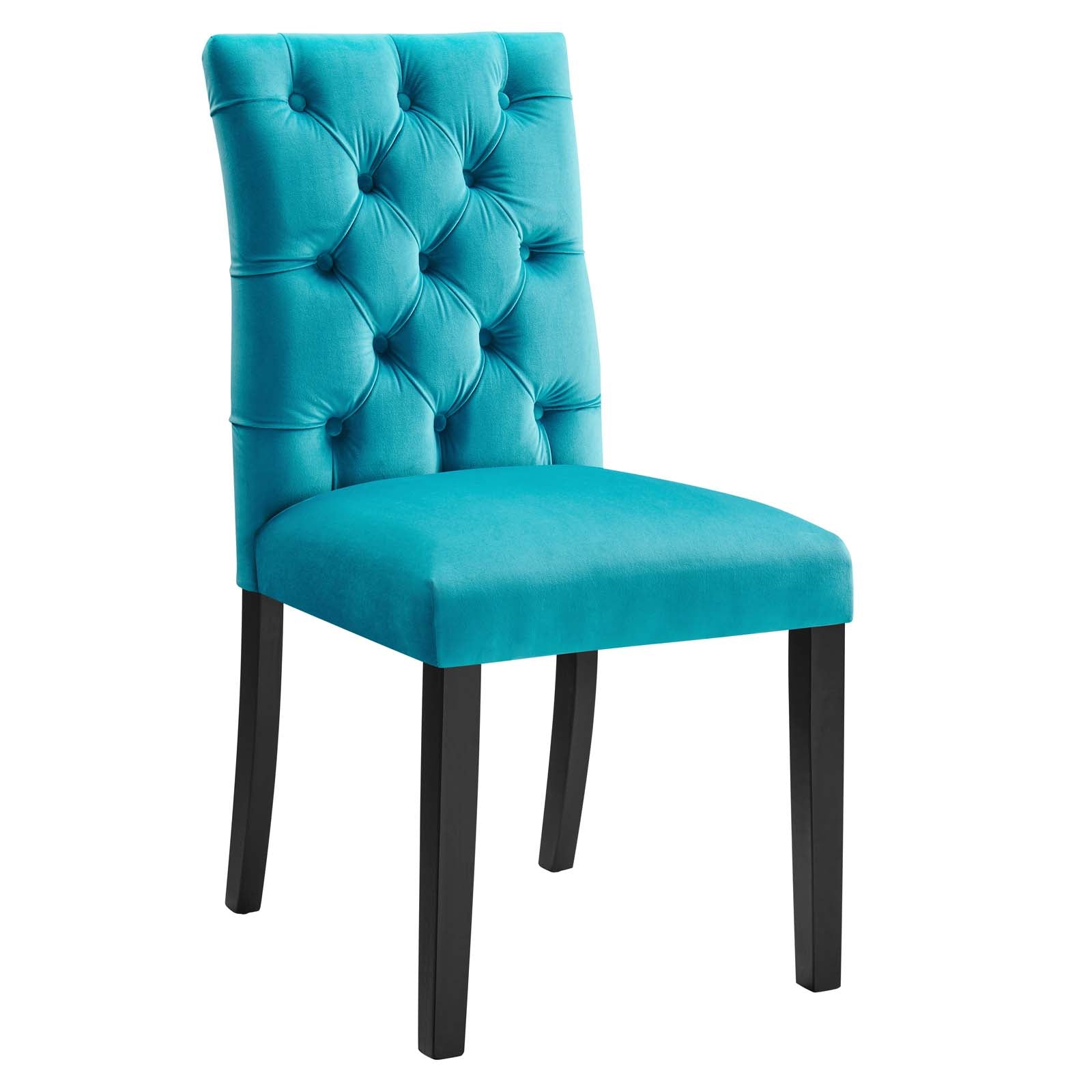 Duchess Performance Velvet Dining Chairs Set of 2 by Modway