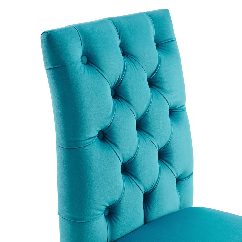 Duchess Performance Velvet Dining Chairs Set of 2 by Modway