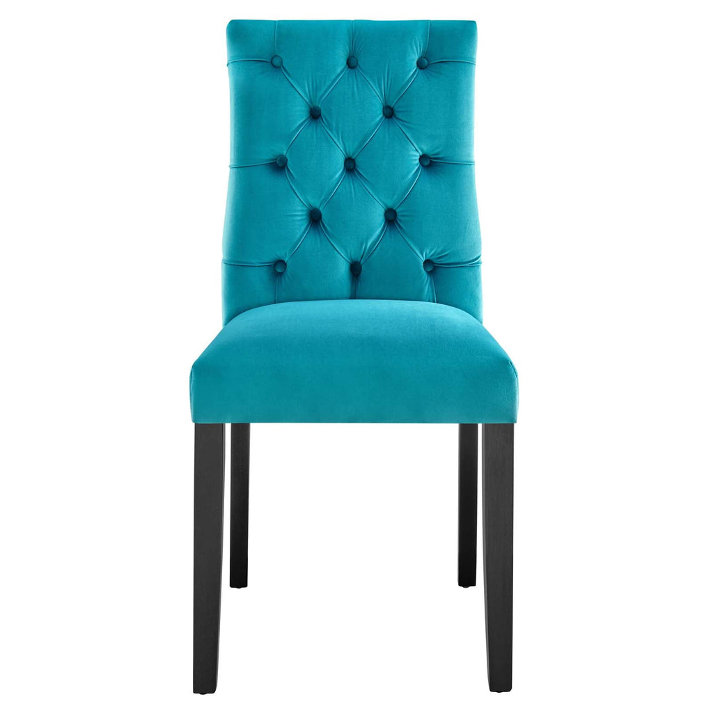 Duchess Performance Velvet Dining Chairs Set of 2 by Modway
