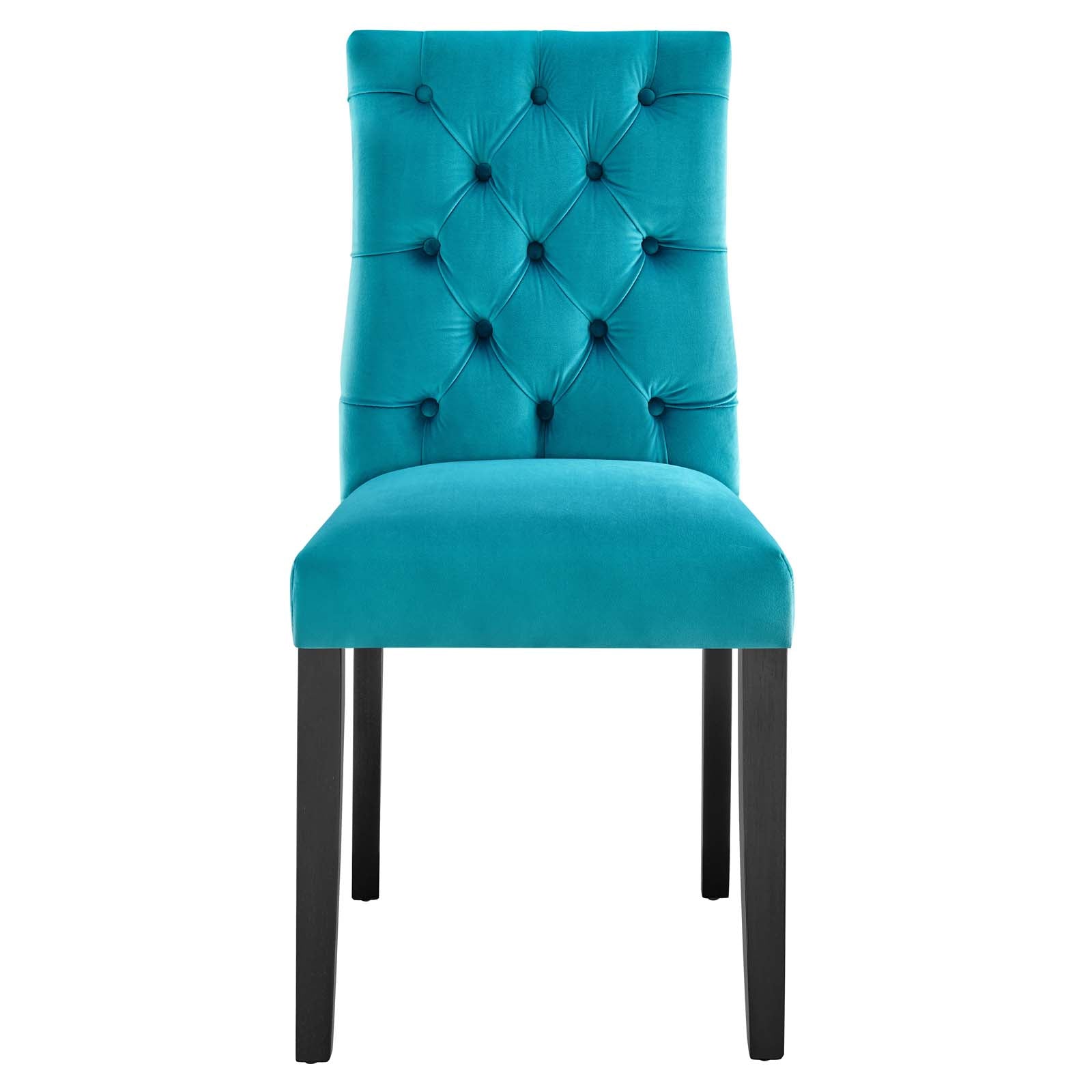 Duchess Performance Velvet Dining Chairs Set of 2 by Modway