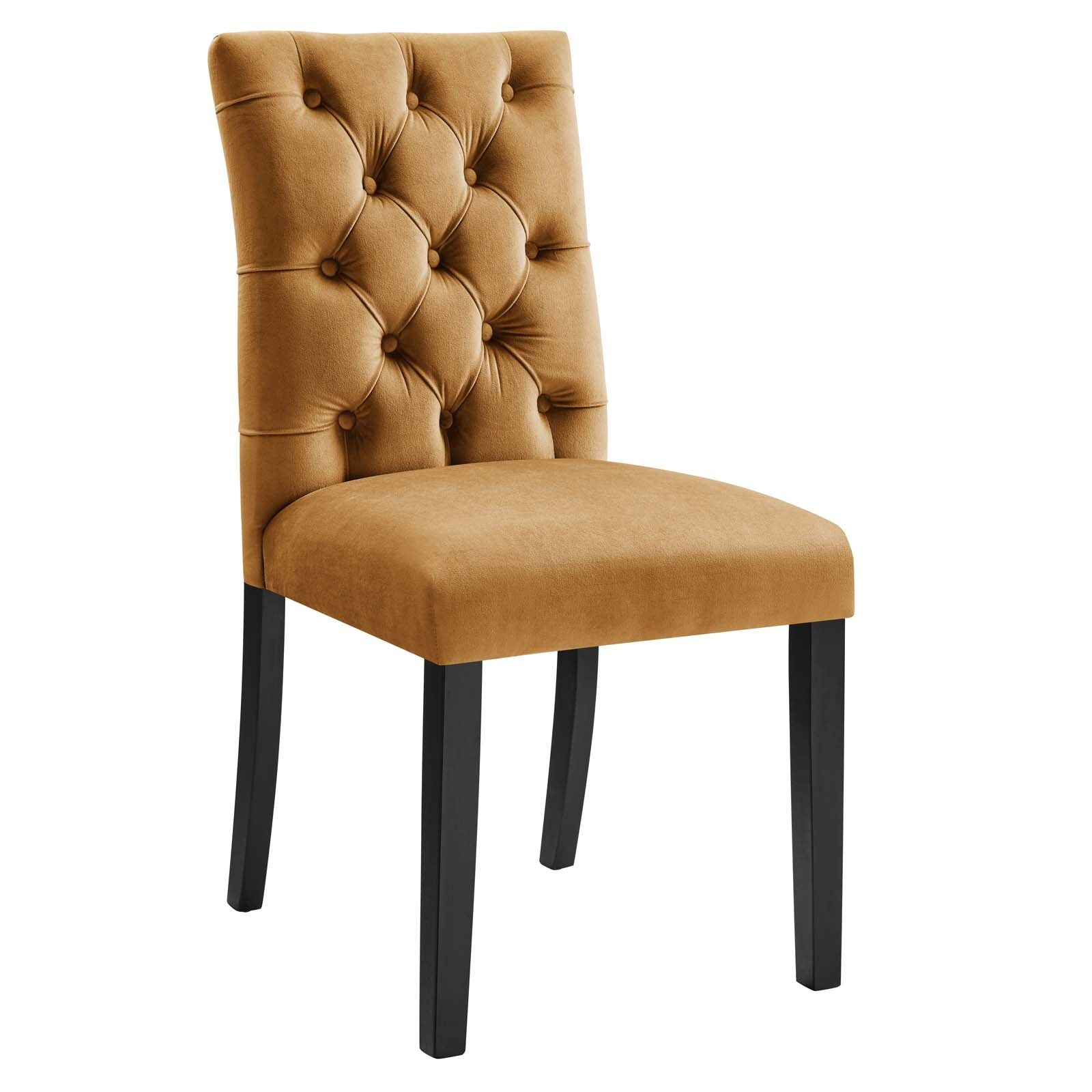 Duchess Performance Velvet Dining Chairs Set of 2 by Modway