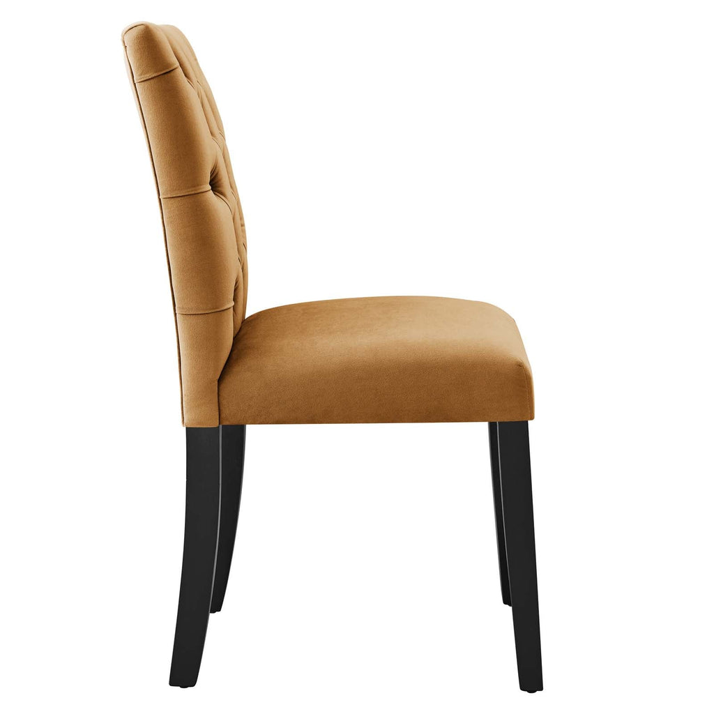 Duchess Performance Velvet Dining Chairs Set of 2 by Modway