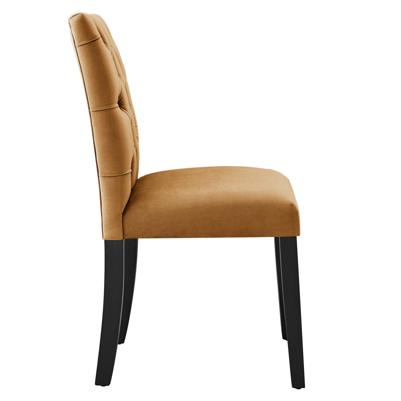 Duchess Performance Velvet Dining Chairs Set of 2 by Modway