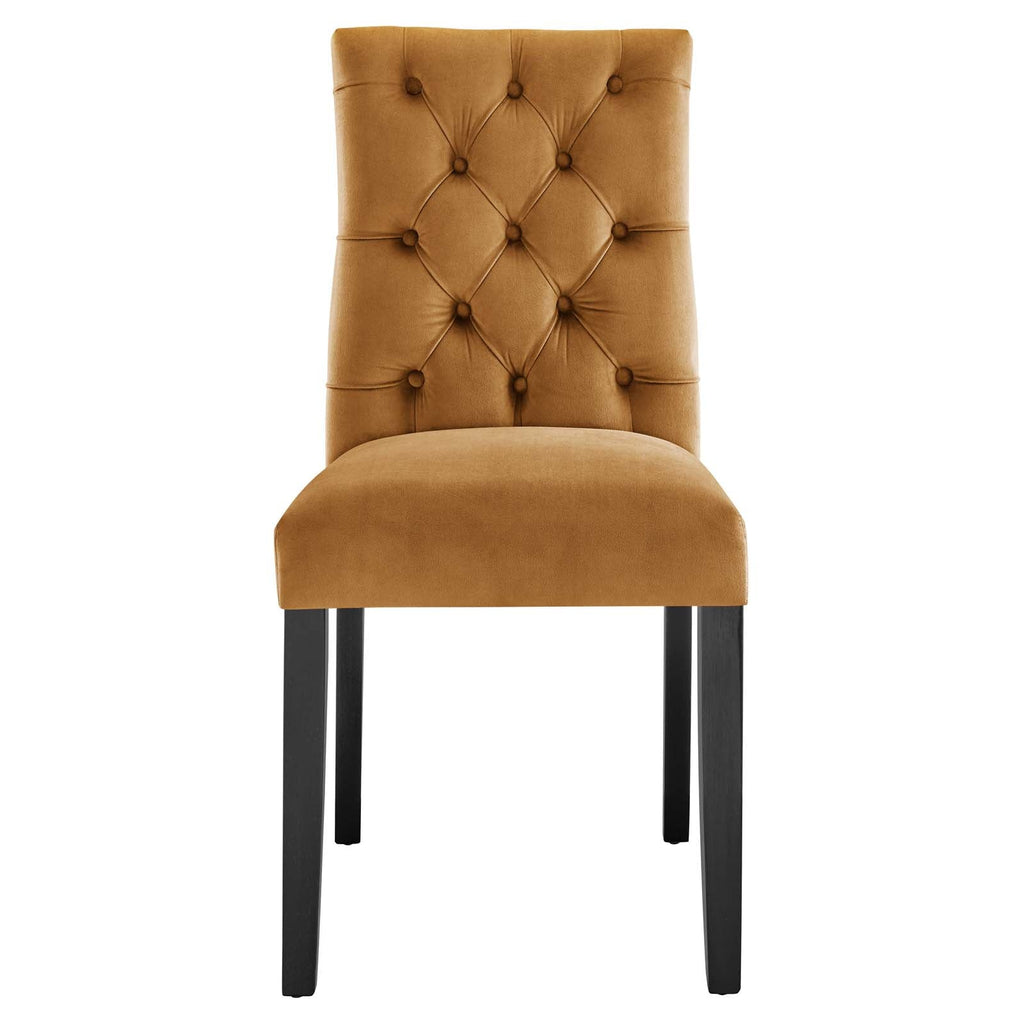 Duchess Performance Velvet Dining Chairs Set of 2 by Modway