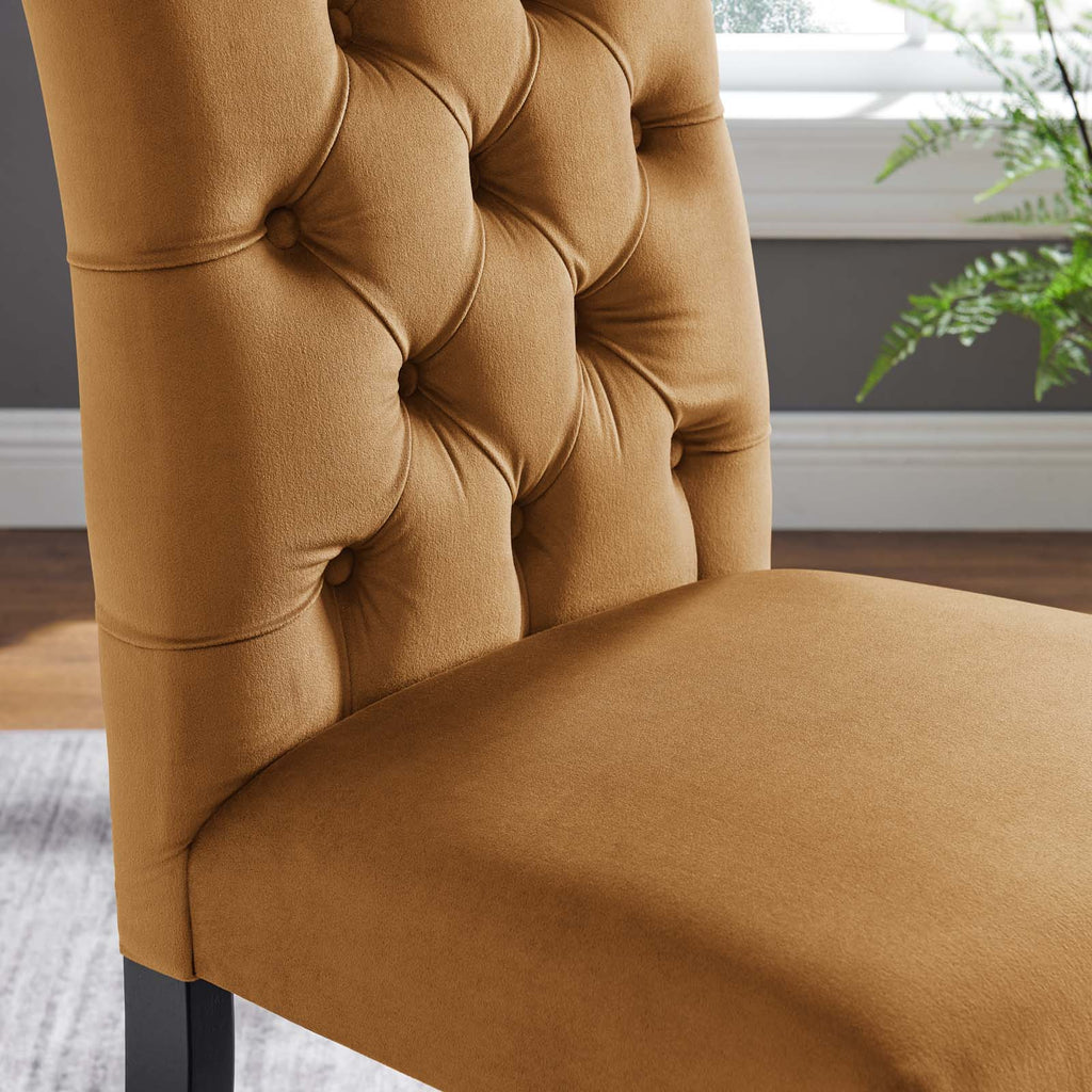 Duchess Performance Velvet Dining Chairs Set of 2 by Modway