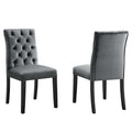 Duchess Performance Velvet Dining Chairs Set of 2 by Modway