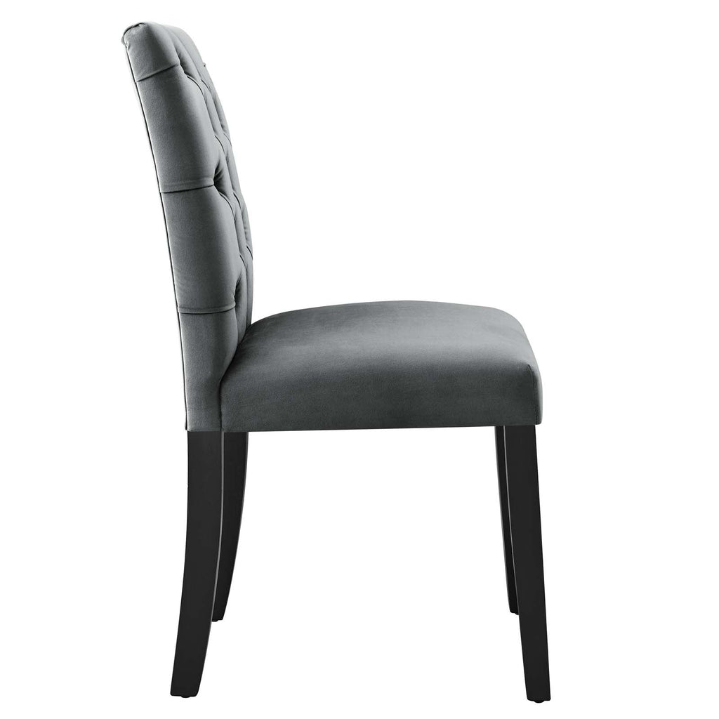 Duchess Performance Velvet Dining Chairs Set of 2 by Modway