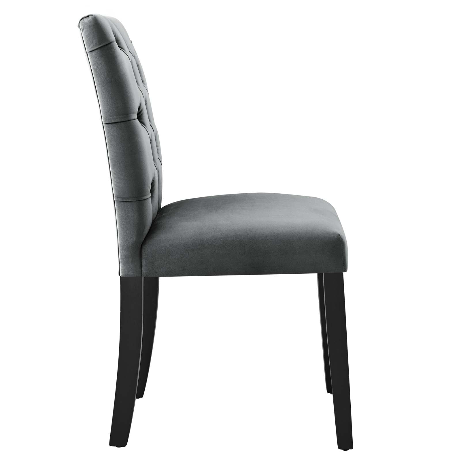 Duchess Performance Velvet Dining Chairs Set of 2 by Modway