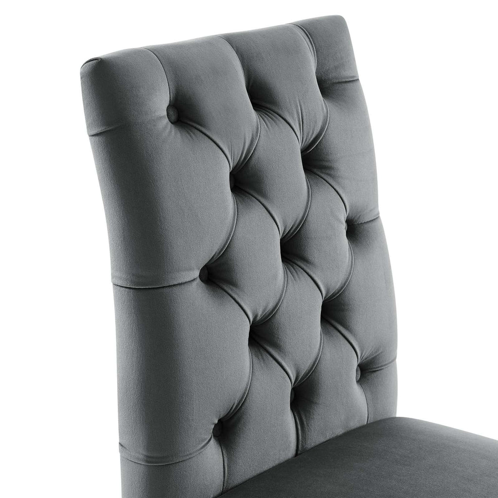 Duchess Performance Velvet Dining Chairs Set of 2 by Modway