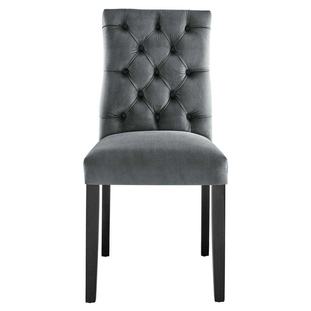 Duchess Performance Velvet Dining Chairs Set of 2 by Modway