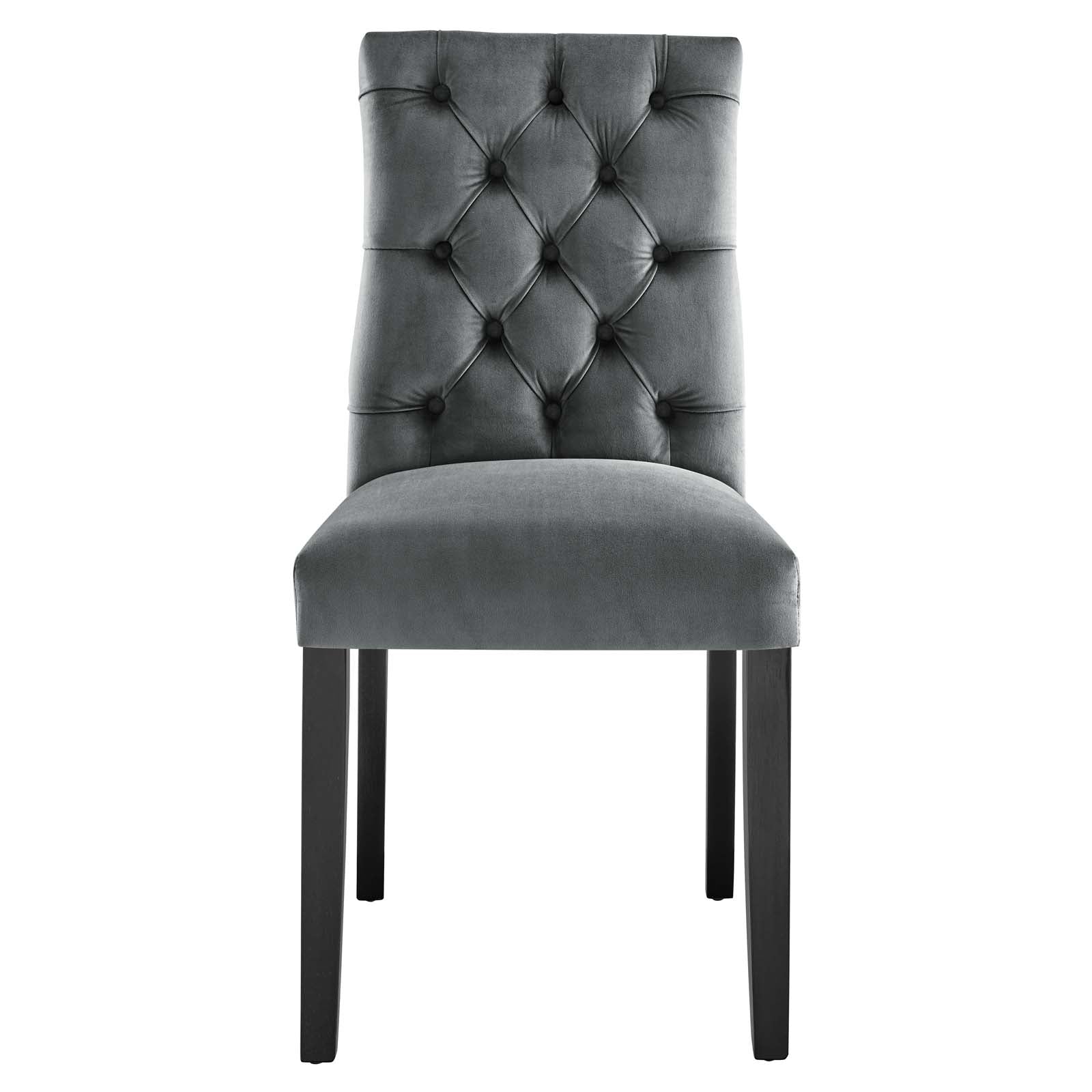 Duchess Performance Velvet Dining Chairs Set of 2 by Modway