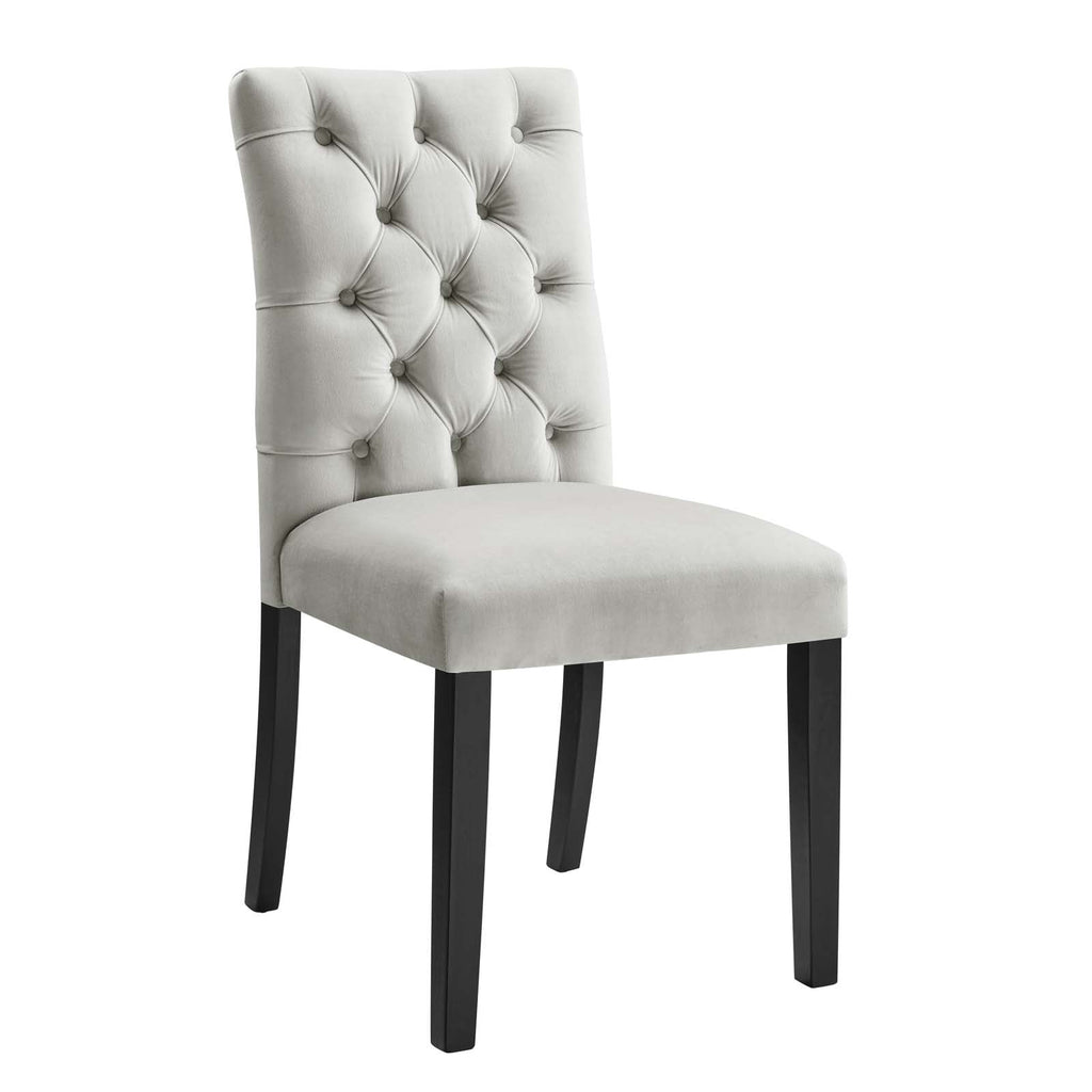 Duchess Performance Velvet Dining Chairs Set of 2 by Modway