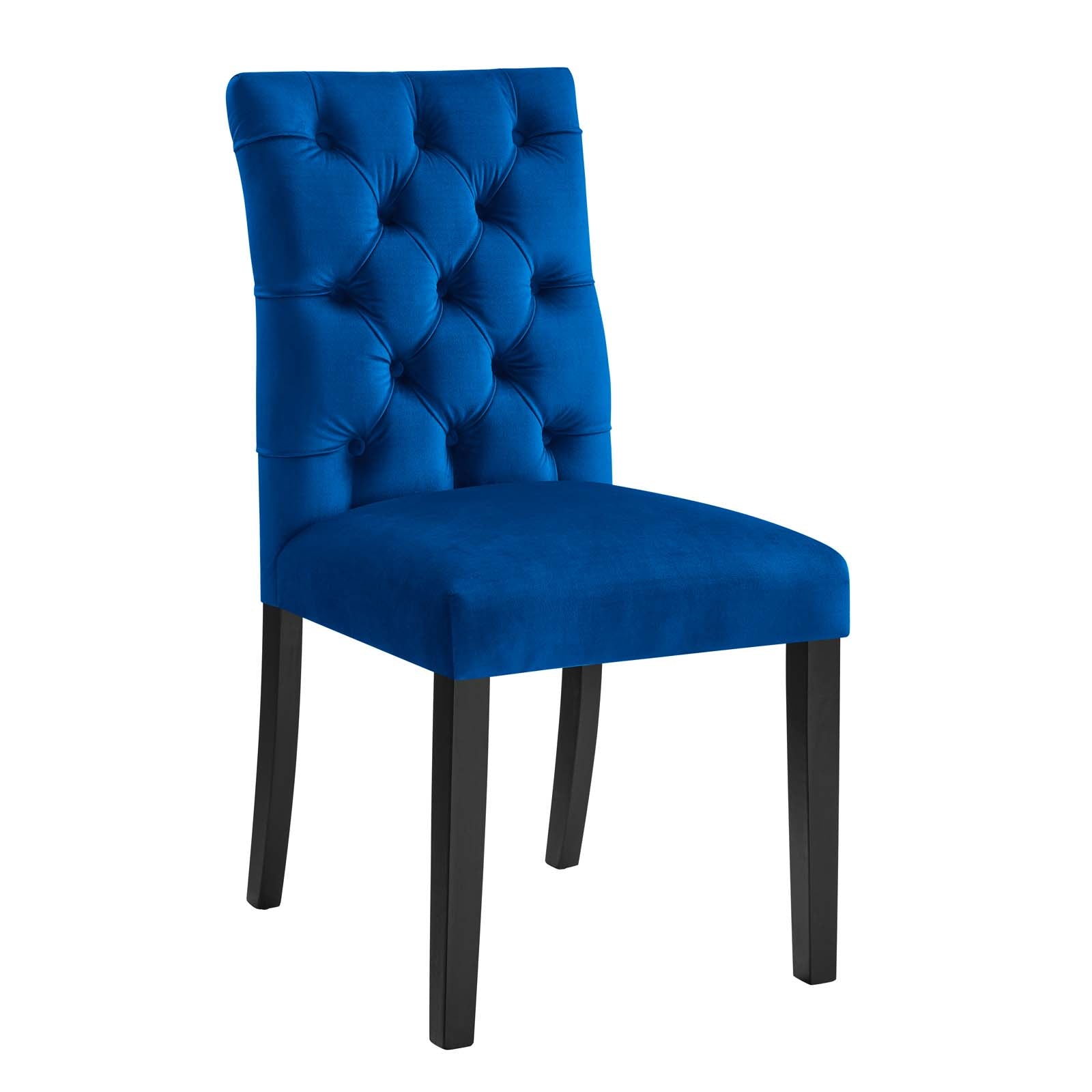 Duchess Performance Velvet Dining Chairs Set of 2 by Modway