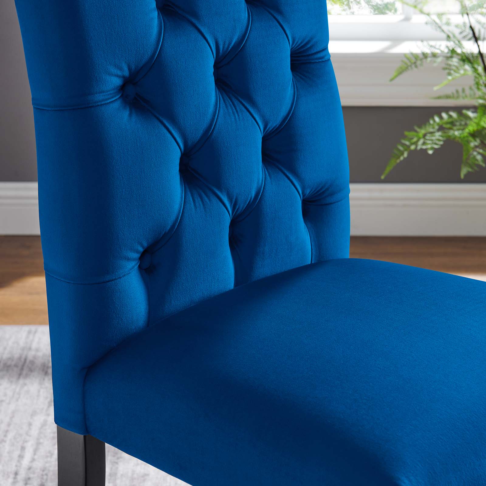Duchess Performance Velvet Dining Chairs Set of 2 by Modway