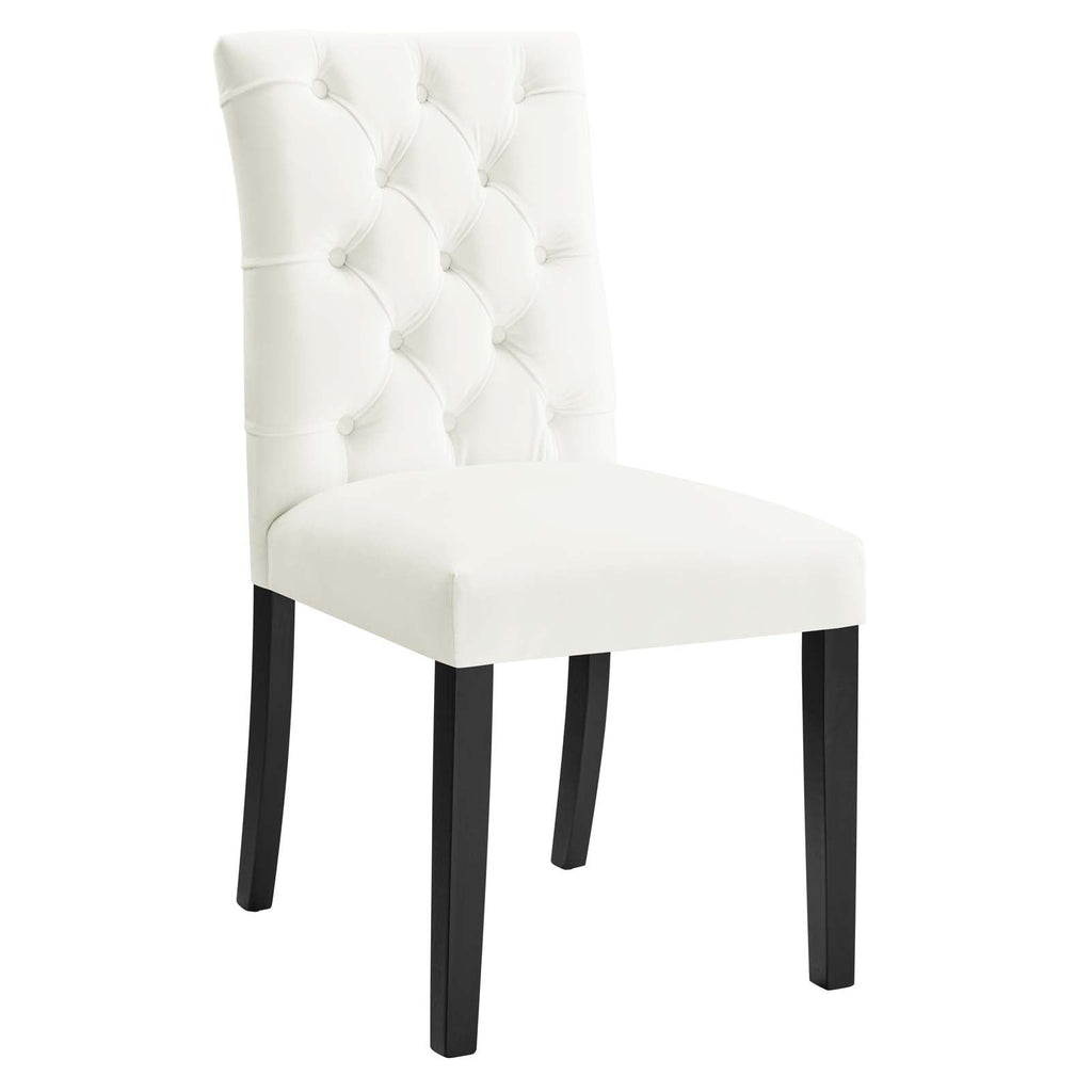 Duchess Performance Velvet Dining Chairs Set of 2 by Modway