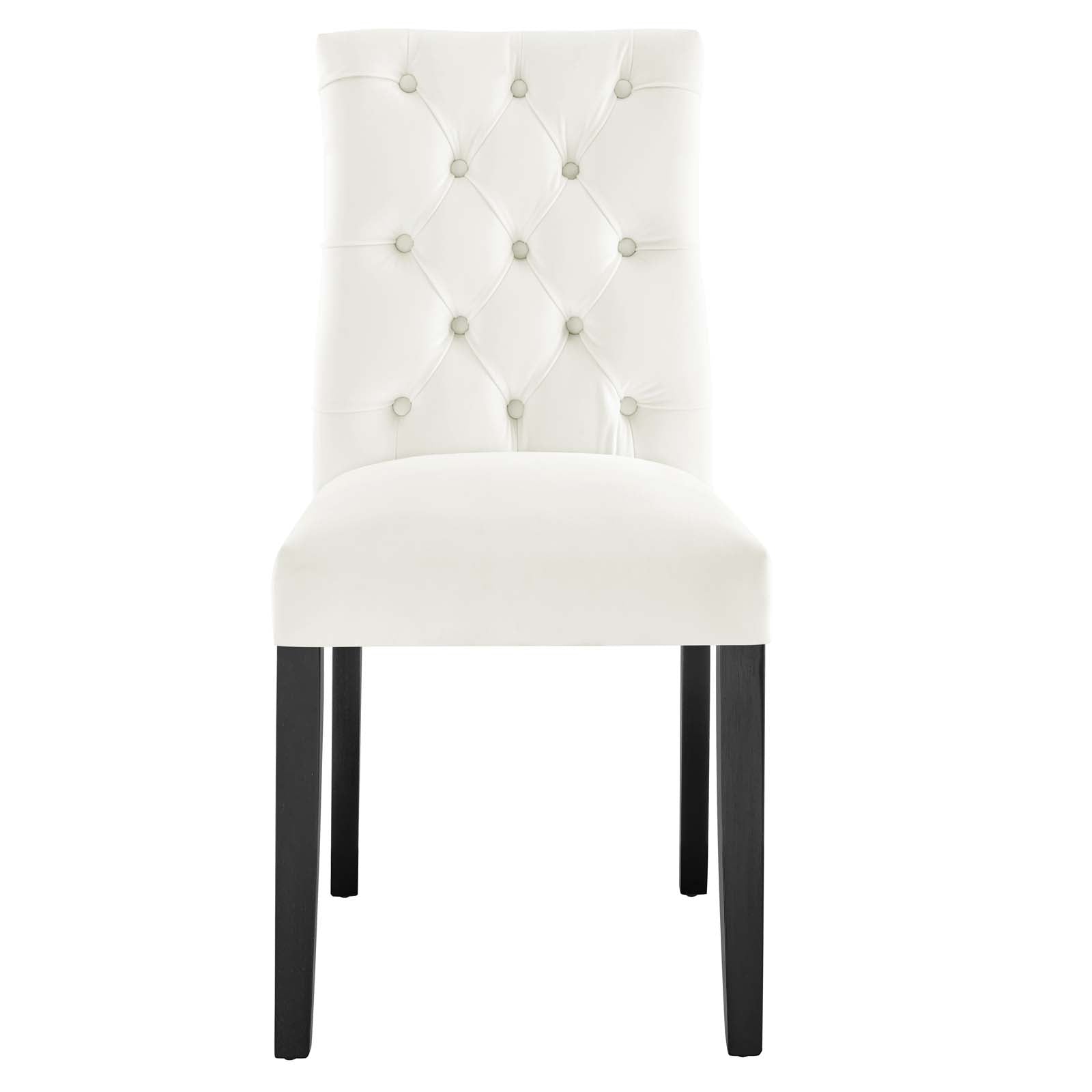 Duchess Performance Velvet Dining Chairs Set of 2 by Modway