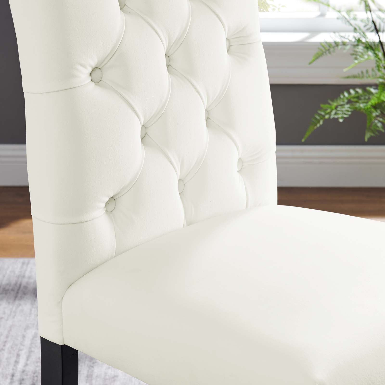 Duchess Performance Velvet Dining Chairs Set of 2 by Modway