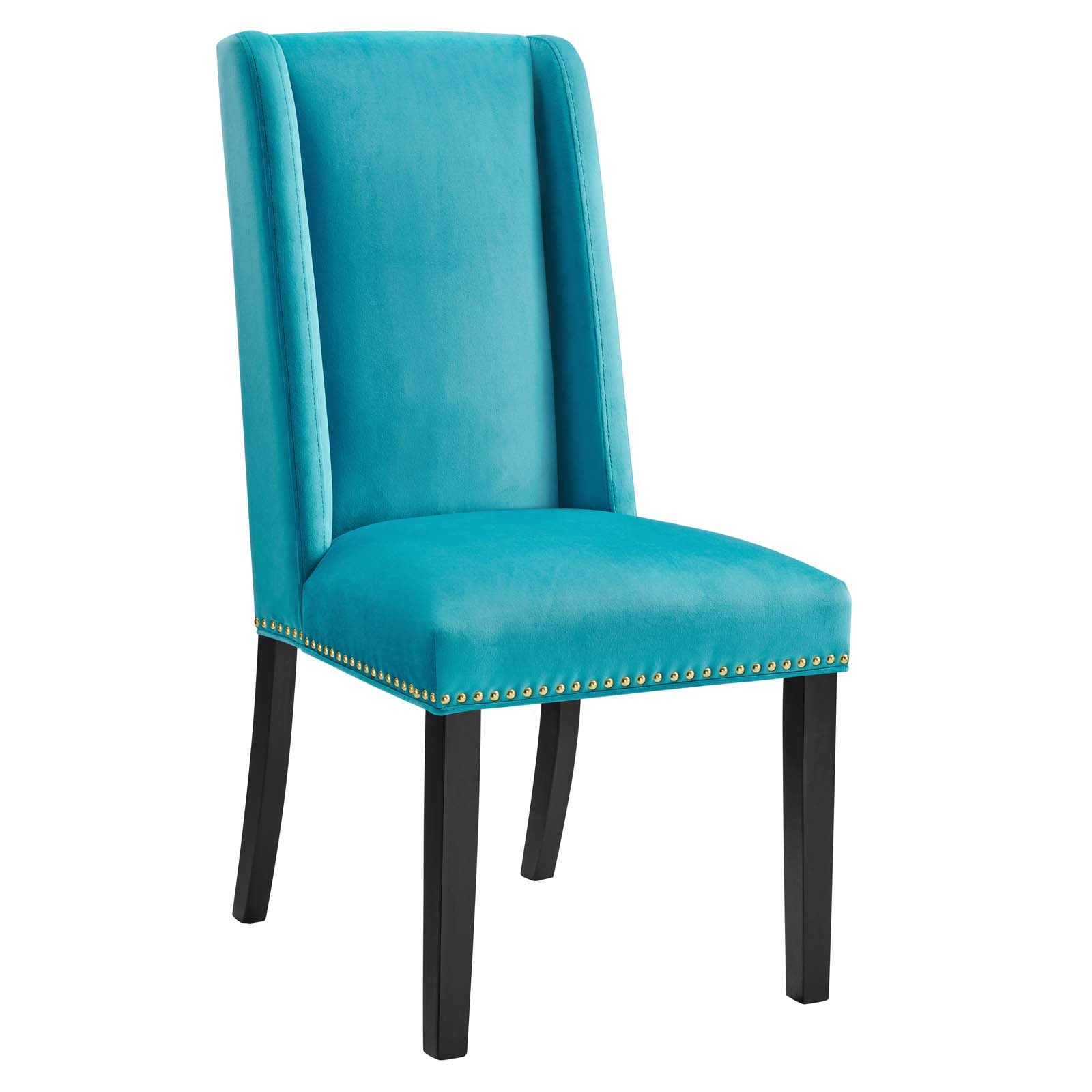 Baron Performance Velvet Dining Chairs Set of 2 by Modway