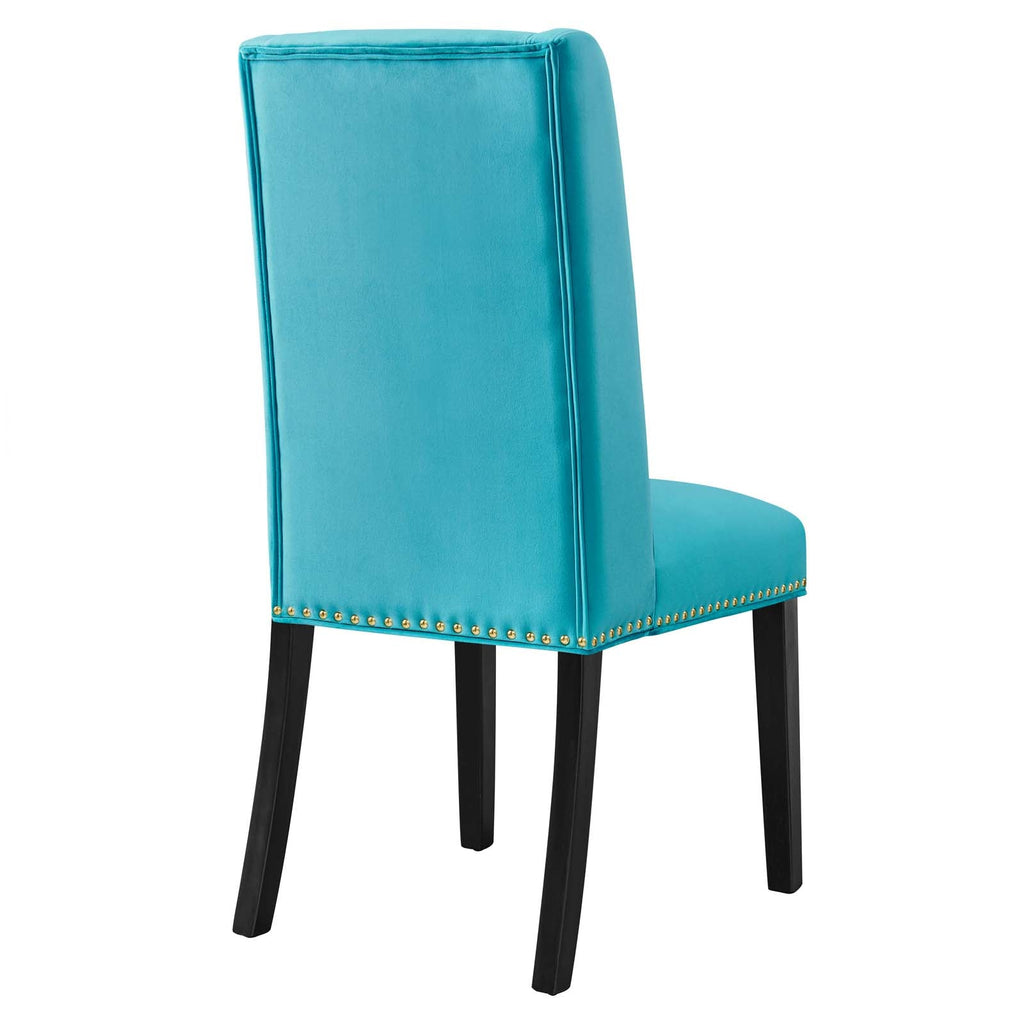 Baron Performance Velvet Dining Chairs Set of 2 by Modway