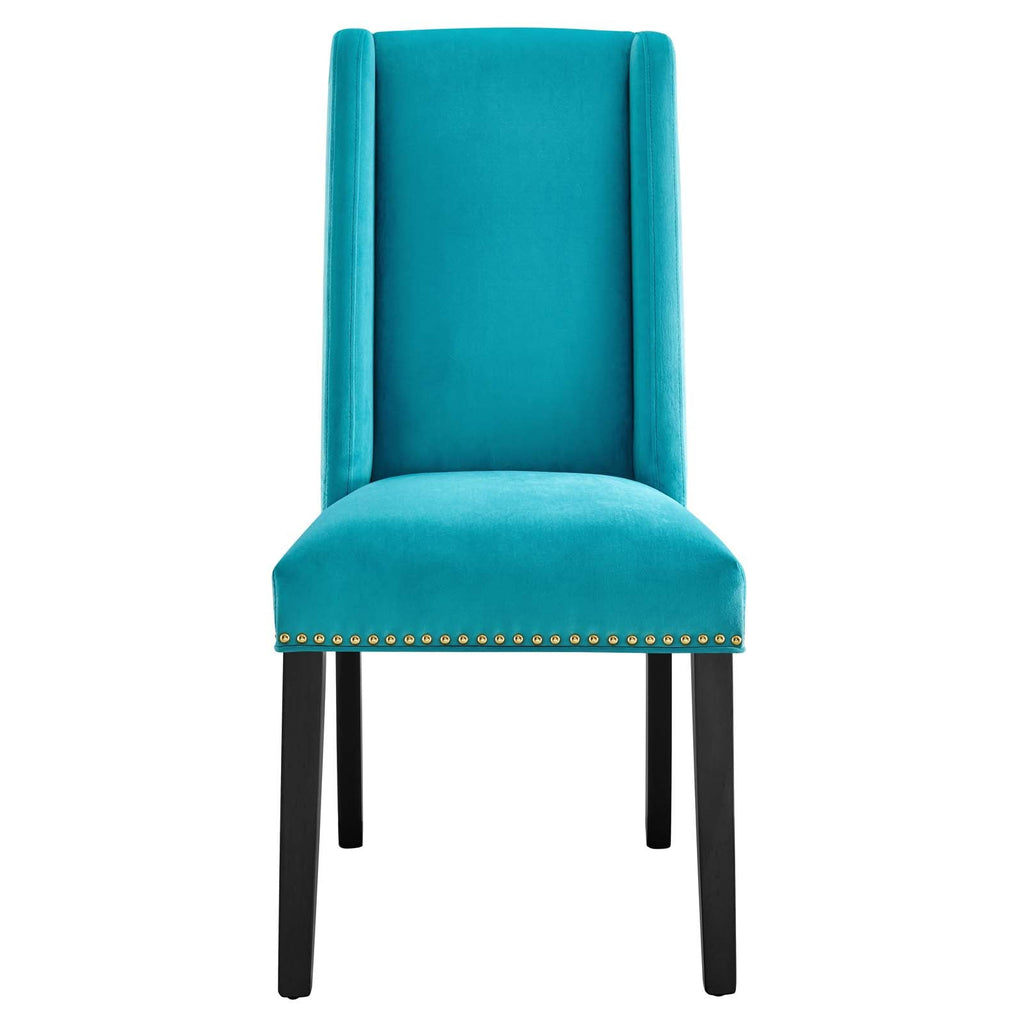 Baron Performance Velvet Dining Chairs Set of 2 by Modway