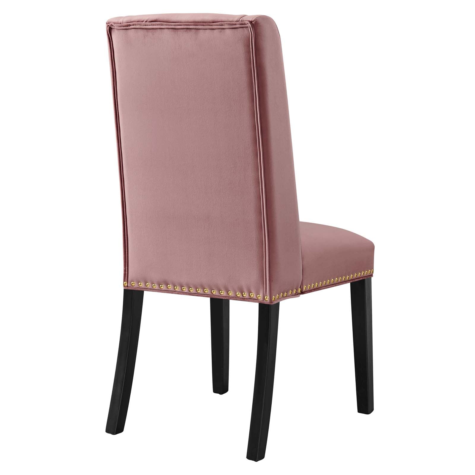 Baron Performance Velvet Dining Chairs Set of 2 by Modway