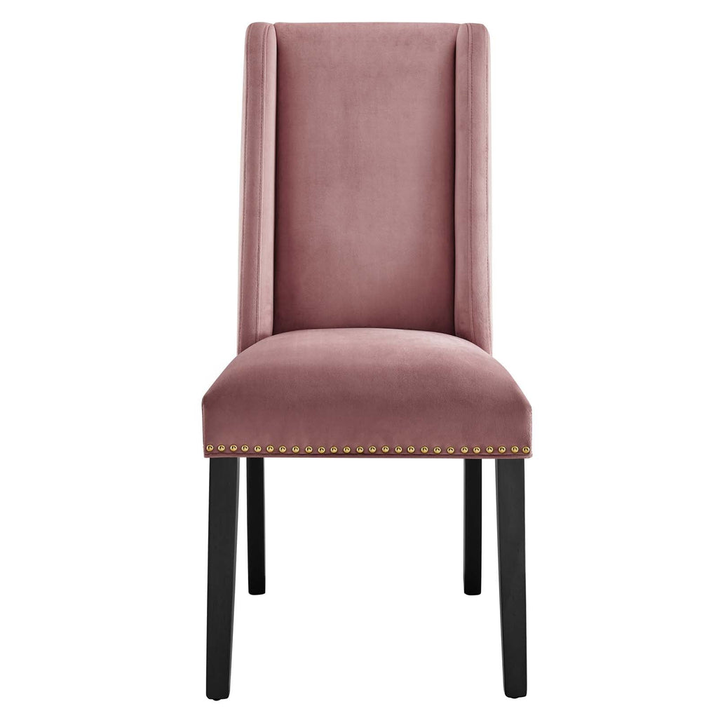 Baron Performance Velvet Dining Chairs Set of 2 by Modway