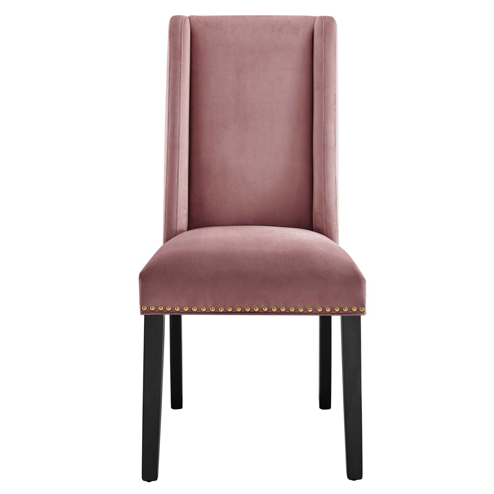 Baron Performance Velvet Dining Chairs Set of 2 by Modway