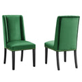 Baron Performance Velvet Dining Chairs Set of 2 by Modway