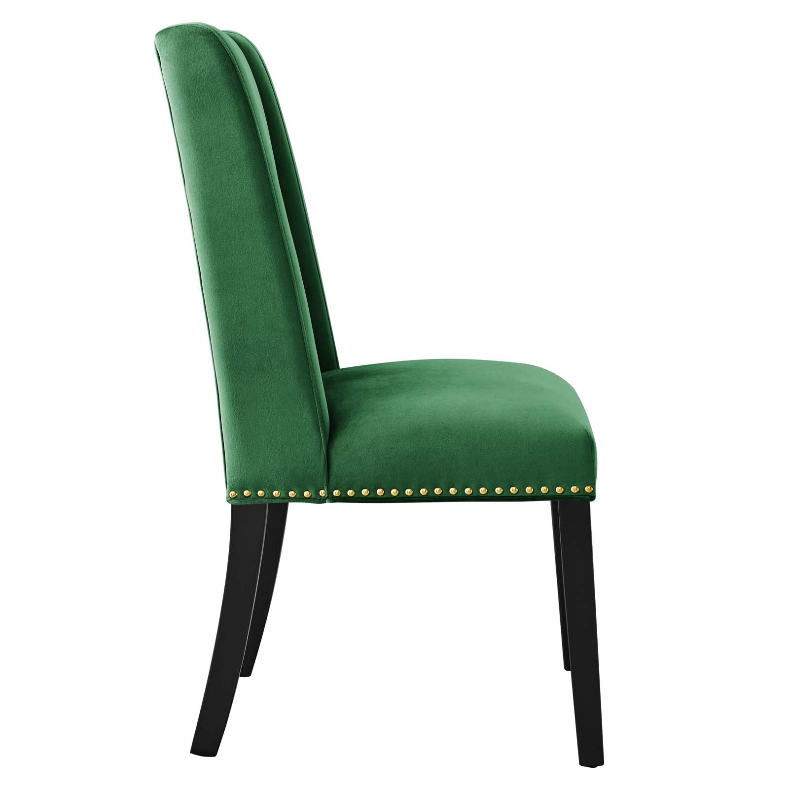 Baron Performance Velvet Dining Chairs Set of 2 by Modway